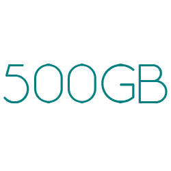 500 GB<br><br>Monthly/User<br><br>